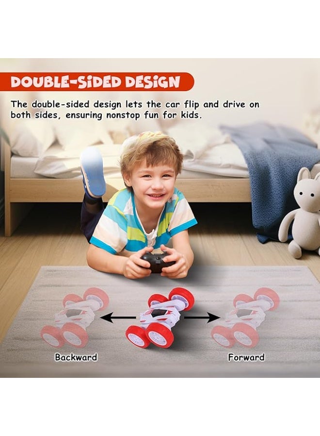 FUNFY Racing Stunt RC Toy Car | 4WD | 360° Rotation, Off-Road, Double-Side Drive | Anti-Slip Vacuum Tires, Fog Spray, Rechargeable Battery - Image 4